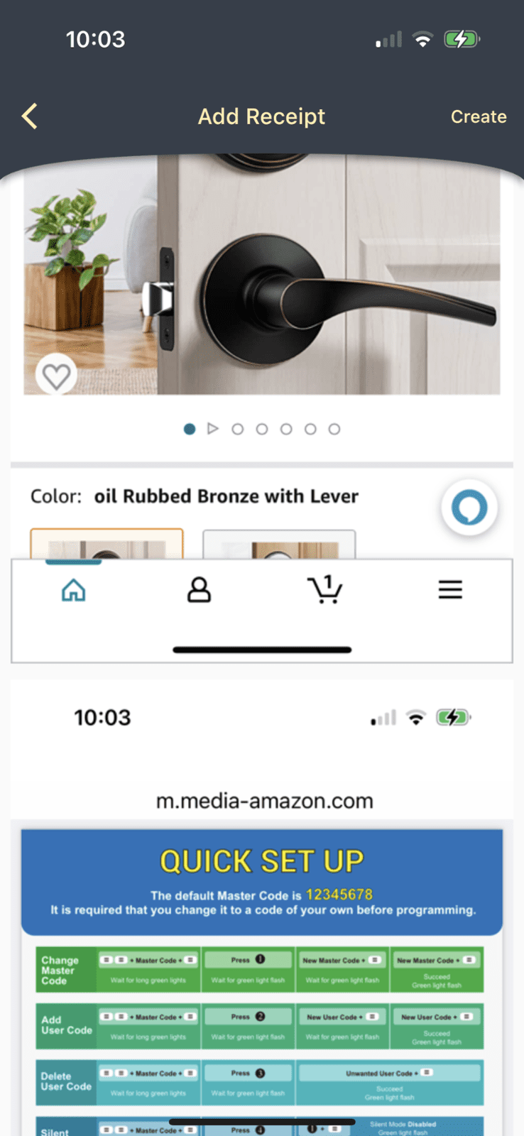 add images screen