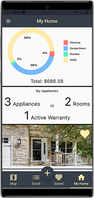 Home Report screen