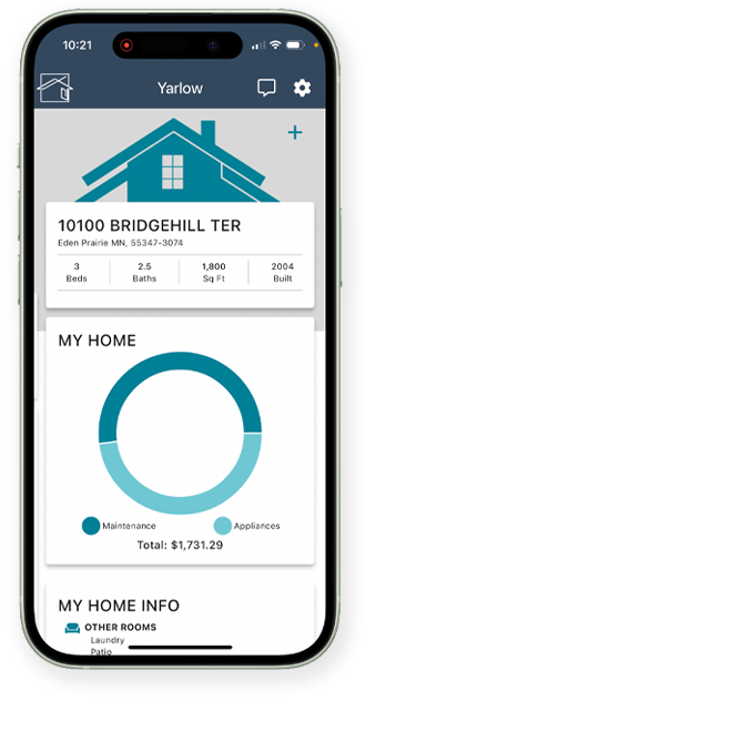 home info graph screen